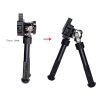 BT10-LW17 V8 Atlas Bipod 360° Сошки телескопические с поворотной базой крепление на планку Вивера (Weaver) — изображение 5